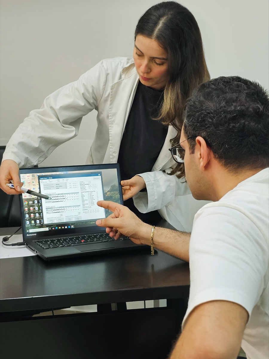 Body composition and nutrition consultation at Advanced Sports Center